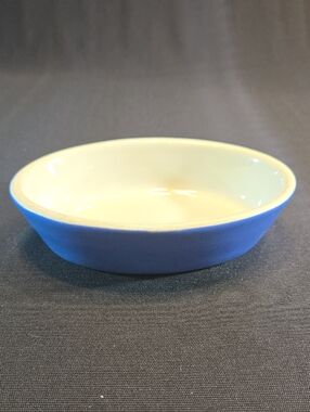 Hall 570 Blue and Cream Ceramic Serving Bowl